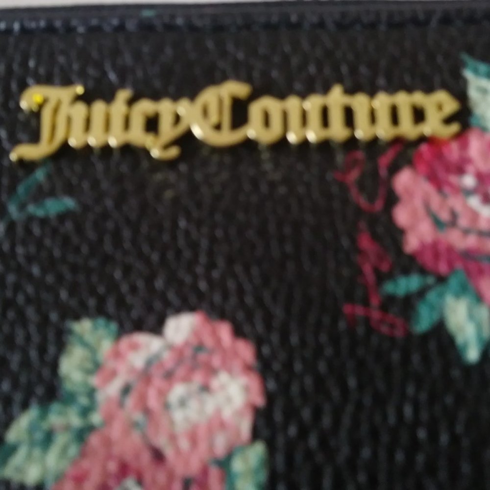 Juicy Couture Wristlet Black Rose - Picture 9 of 12